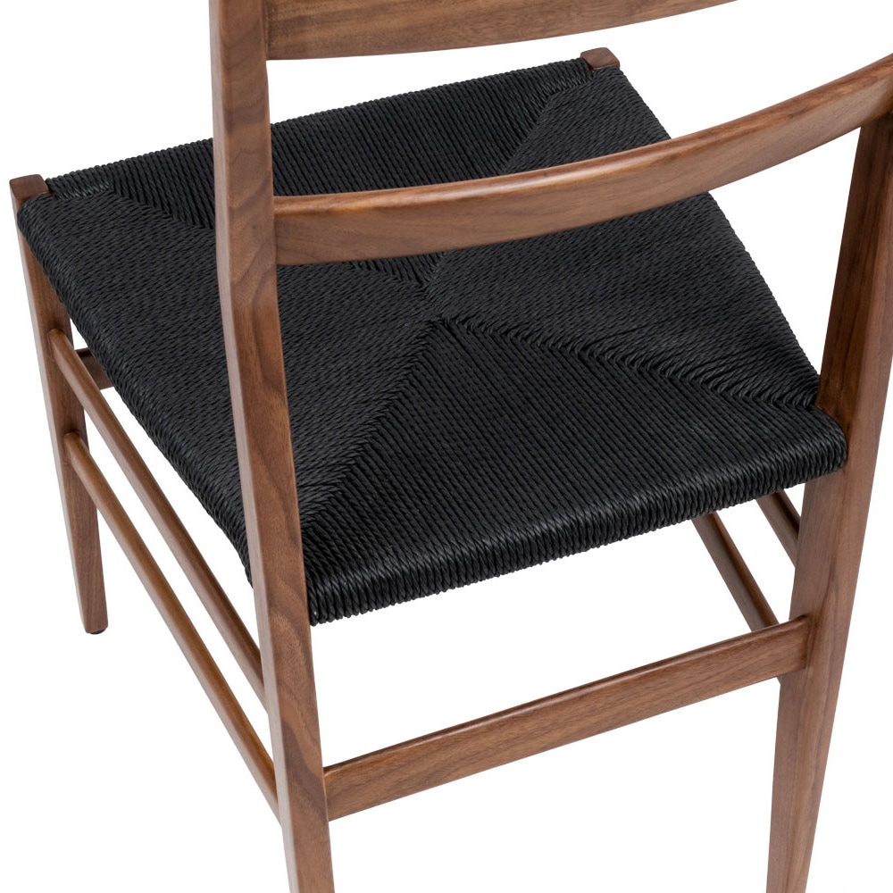 ダイニングチェア 北欧 ペーパーコード 木製 座面高45cm 完成品|リプロダクト|ジオ・ポンティ