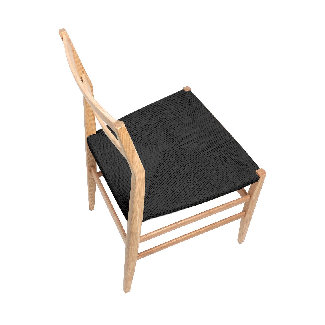 ダイニングチェア 北欧 ペーパーコード 木製 座面高45cm 完成品|リプロダクト|ジオ・ポンティ