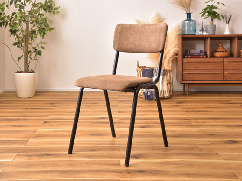 コーデュロイ生地のカフェ風ダイニングチェア | インテリア・家具の