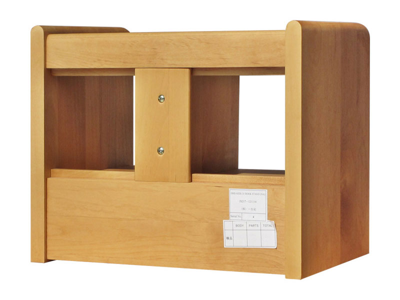 ナチュラルデザインのシンプルなブックスタンド｜幅35cm｜KI