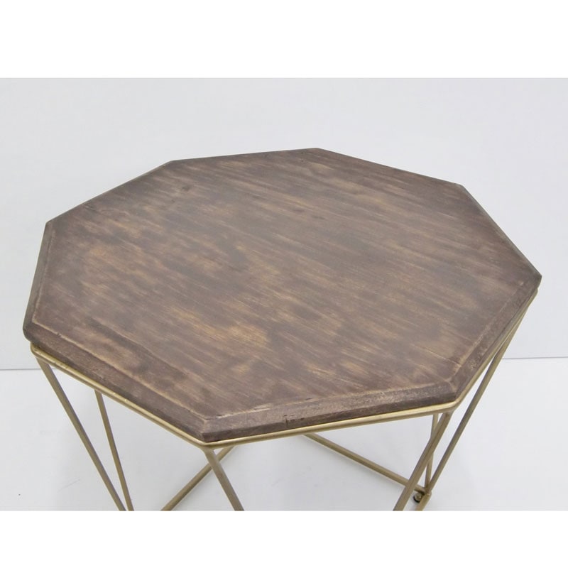 八角形のデザインが特徴的なサイドテーブル | インテリア・家具の通販