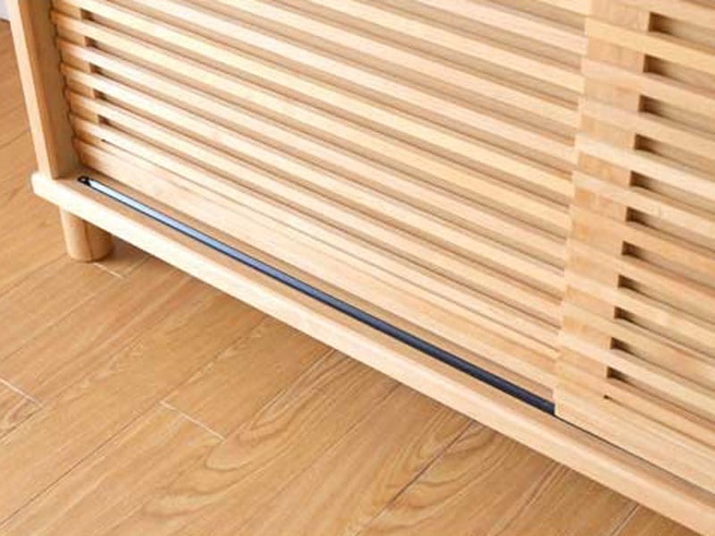 おしゃれな格子デザインが印象的なシューズボックス|幅152cm|RO