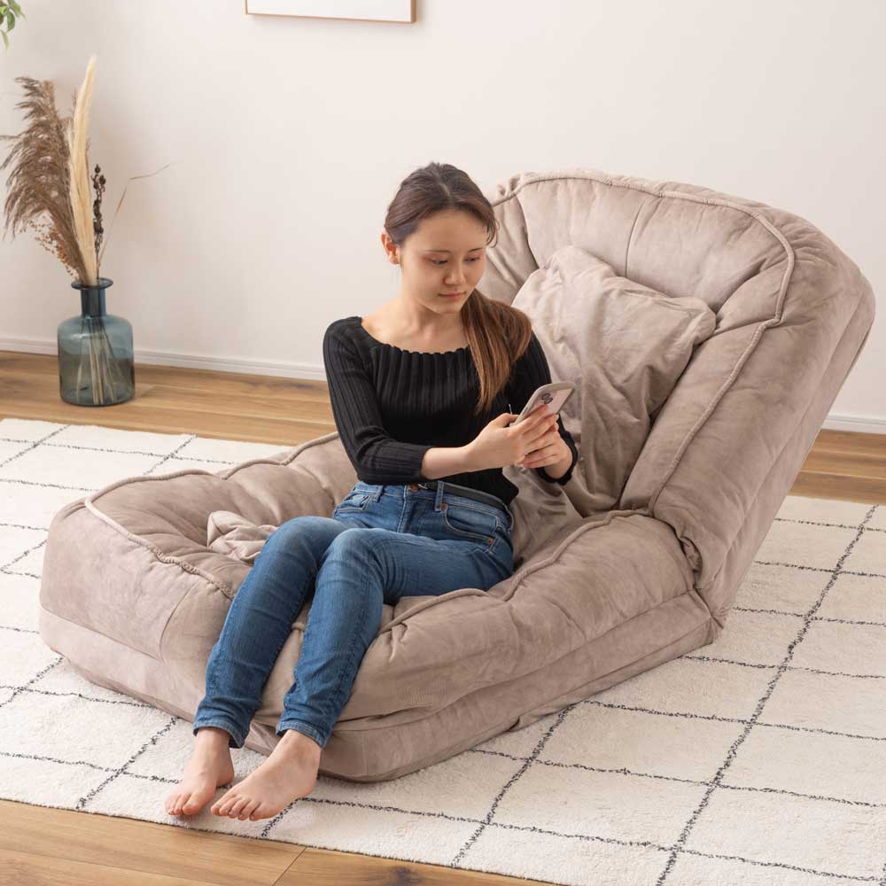 くつろぎリクライニングソファベッド｜多機能＆ペット対応フロアチェア