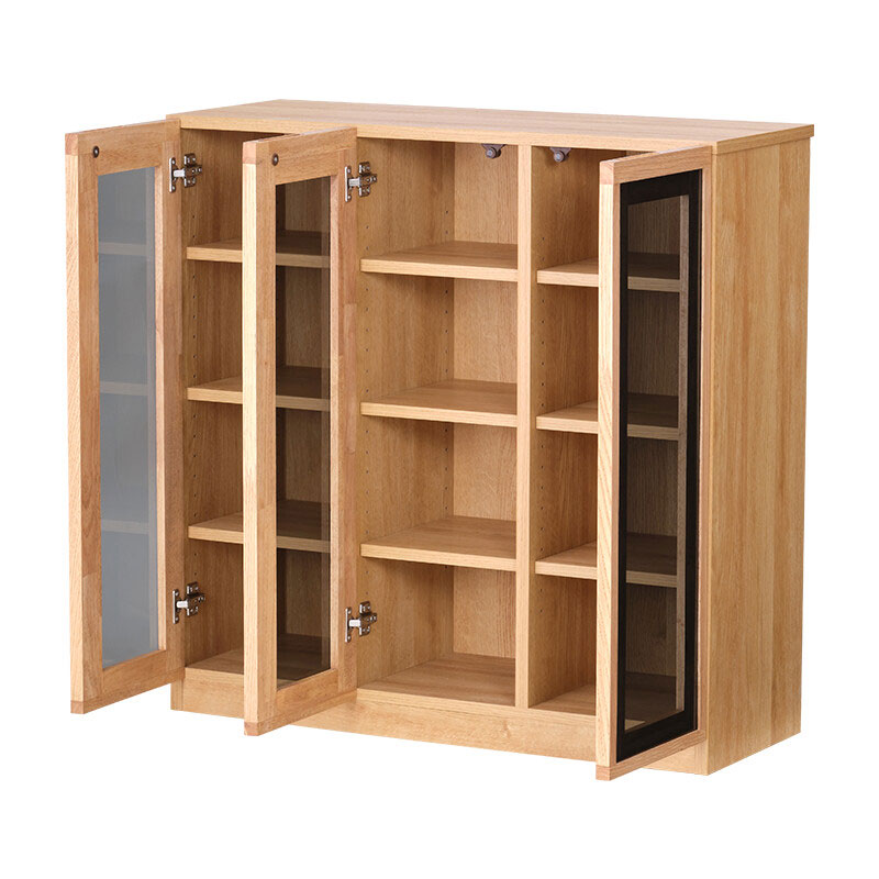 ブックシェルフ | ガラス扉のロータイプ | JEN 幅90cm