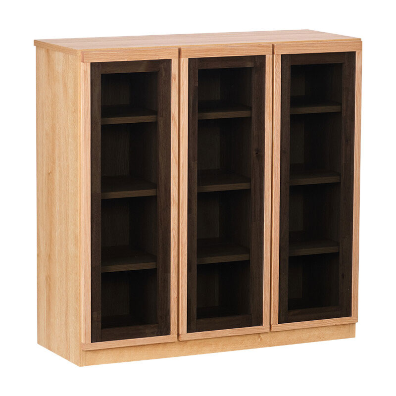 ブックシェルフ | ガラス扉のロータイプ | JEN 幅90cm