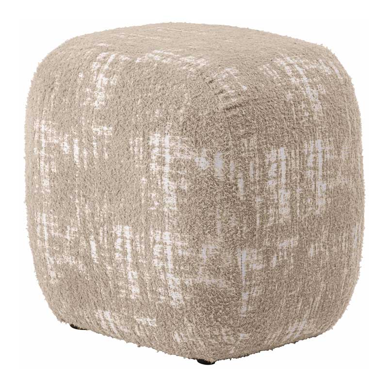 スツール キューブ型 ファブリック オットマン 座面高41cm 完成品｜玄関やリビングに