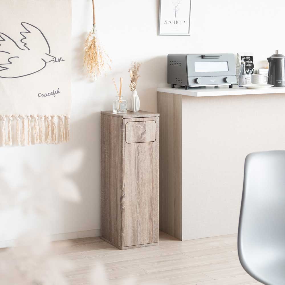 スタイリッシュなプッシュ式扉のダストボックス | インテリア・家具の