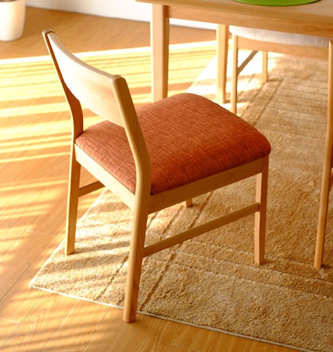 天然木のダイニングチェア 2脚セット |  ER | シンプルインテリア