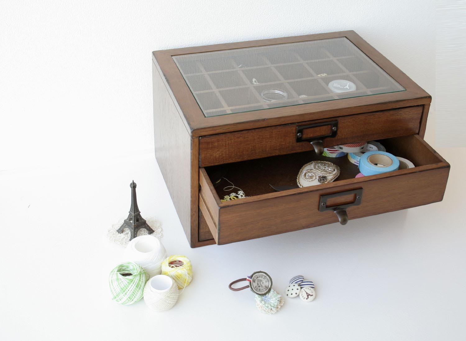 コレクションボックス 時計や宝石を収納 mop【33*24cm】アジアンインテリア