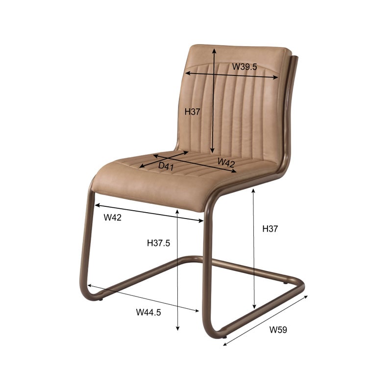 カンティレバーのダイニングチェア | ミッドセンチュリー | インテリア