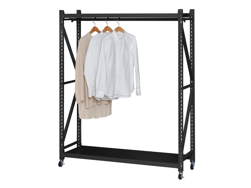 折りたたみ可能なラック専用バー|ボルトレスラック