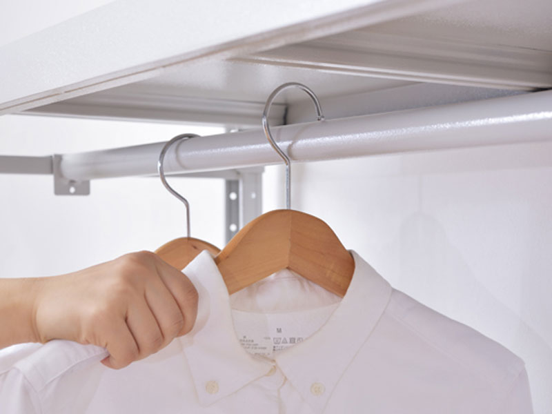 折りたたみ可能なラック専用バー|ボルトレスラック