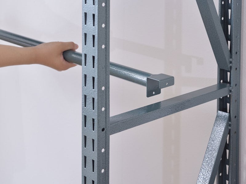 折りたたみ可能なラック専用バー|ボルトレスラック