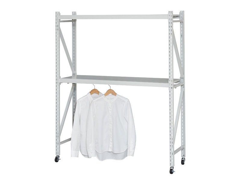 折りたたみ可能なラック専用バー|ボルトレスラック