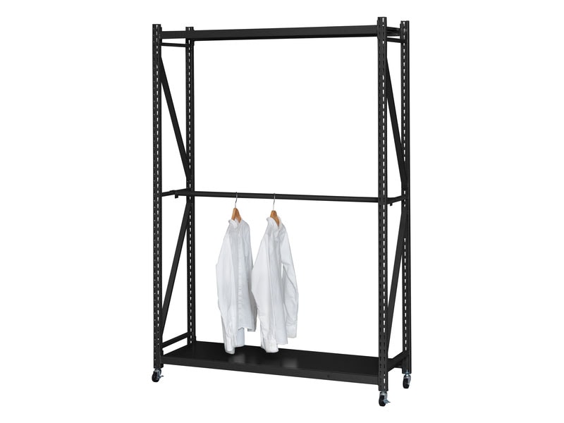 折りたたみ可能なラック専用バー|ボルトレスラック