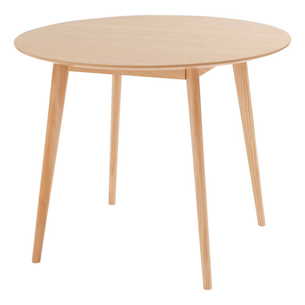 ナチュラル北欧風ラウンドダイニングテーブル｜コンパクトでおしゃれな2人用カフェテーブル