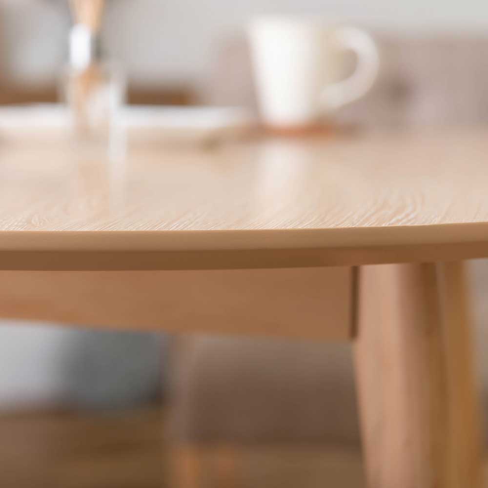 ナチュラル北欧風ラウンドダイニングテーブル｜コンパクトでおしゃれな2人用カフェテーブル