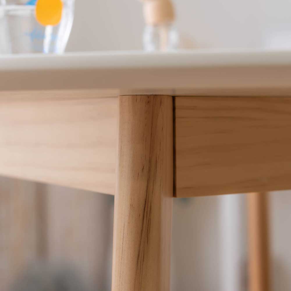 ナチュラル北欧風ラウンドダイニングテーブル｜コンパクトでおしゃれな2人用カフェテーブル