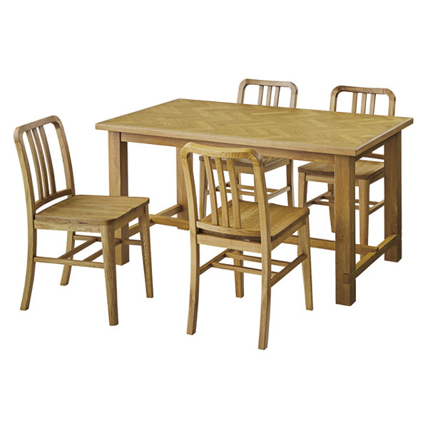 素朴なデザインの木製ダイニングチェア | オーク無垢