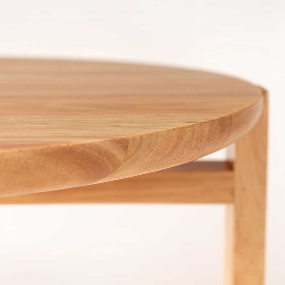 北欧ナチュラルサイドテーブル｜天然木×丸型デザイン | インテリア