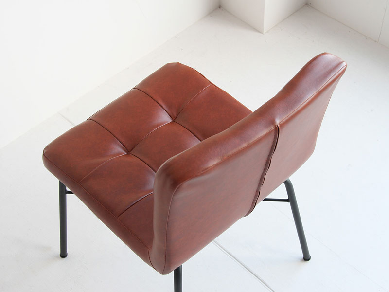 vintage チェア レザー ミッドセンチュリー 本革 □1960s ブラジリアンミッドセンチュリー Brazilian Patched