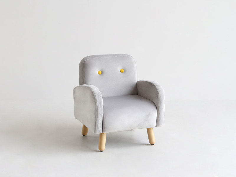 北欧風のかわいらしいキッズ用ソファ｜座面の高さ27cm