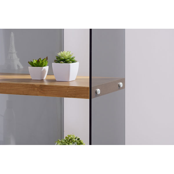 ガラスラック | コレクションに最適 | 幅83cm