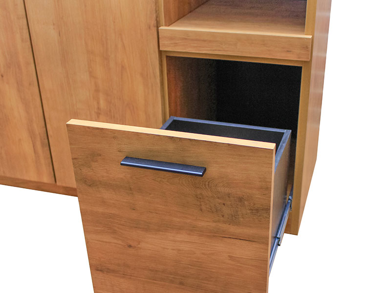 ロータイプキッチン収納 | 賃貸でも使いやすい | 幅105cm