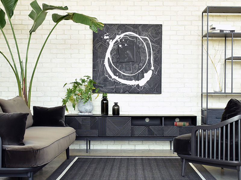 モダンなTVボード｜モノトーン｜HS