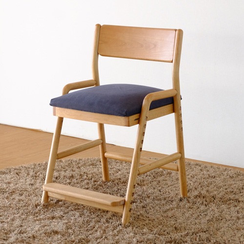 デスクチェア カバーのみ 【ネイビー】 キッズインテリア