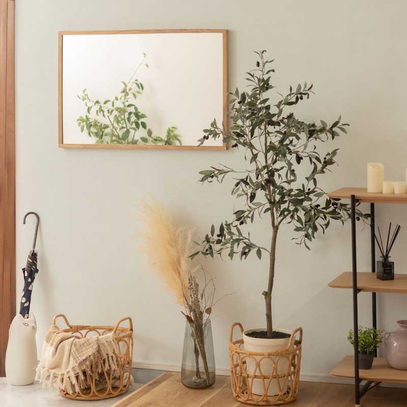 天然木フレームの2WAYミラー｜玄関や洗面に映える上質な佇まい