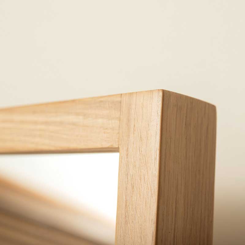 天然木フレームの2WAYミラー｜玄関や洗面に映える上質な佇まい