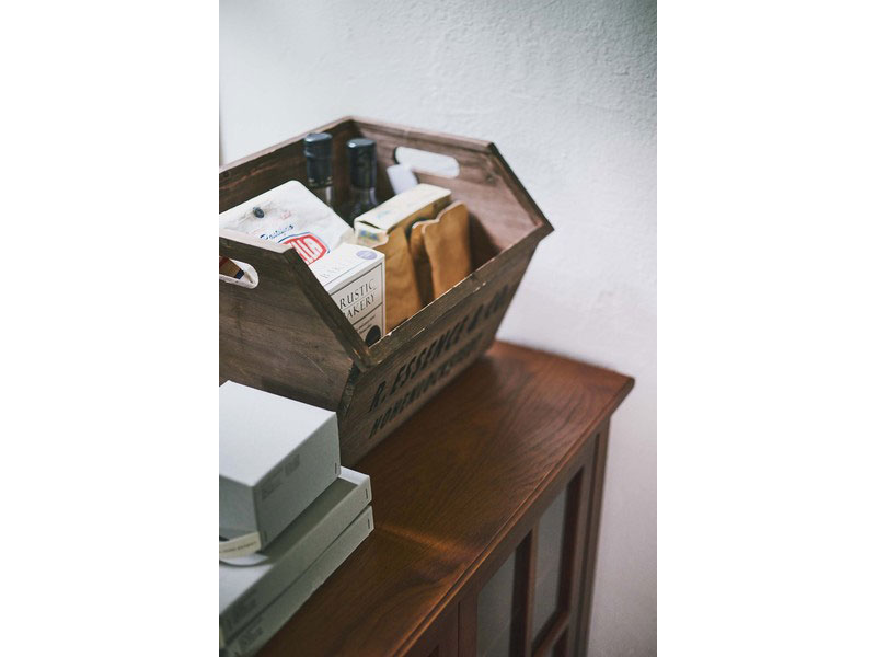 杉を使ったスタッキングボックス｜工具入れ