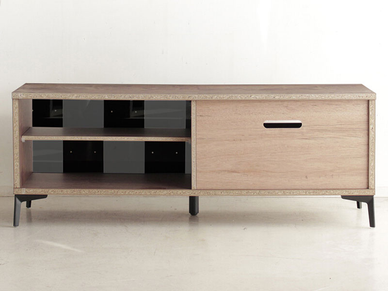 市松模様×ガラスの和モダンな雰囲気のTVボード | 幅140cm