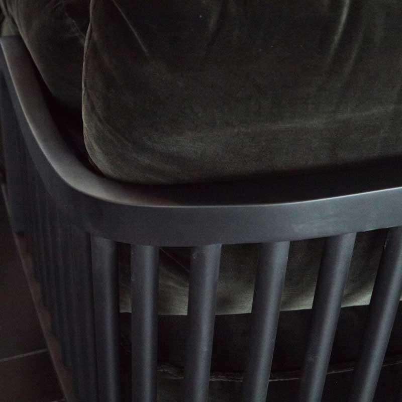 落ち着いた雰囲気のロングソファ|幅200cm|RN