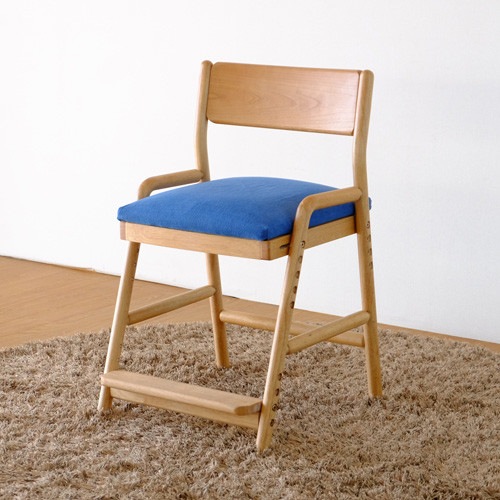 デスクチェア カバーのみ 【ブルー】 キッズインテリア