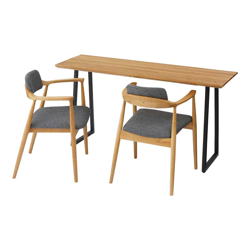 テーブル用スチール脚パーツ|高さ70.5cm〈アジャスター付き/2本セット〉