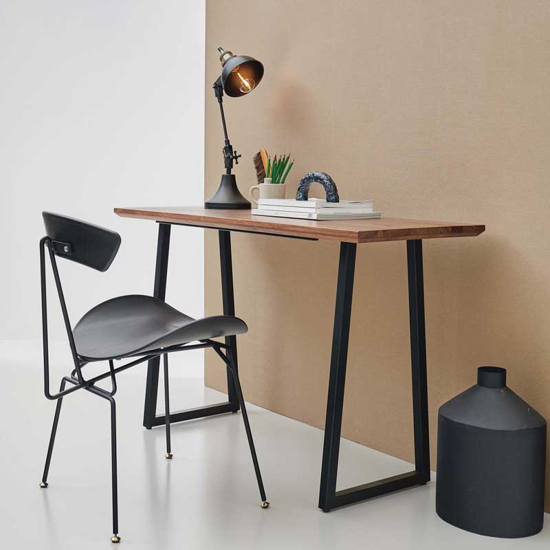 テーブル用スチール脚パーツ|高さ70.5cm〈アジャスター付き/2本セット〉