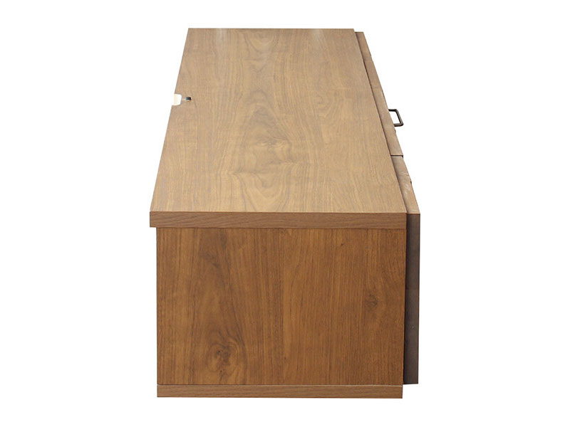 レンガ調の木材×網入りガラスのテレビボード | 幅150cm