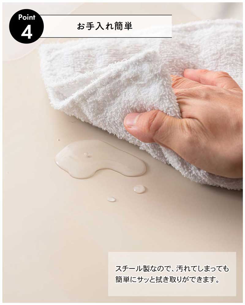 サイドテーブル スチール ミニ 一本脚 高さ53cm｜ベッドサイドやソファ横に