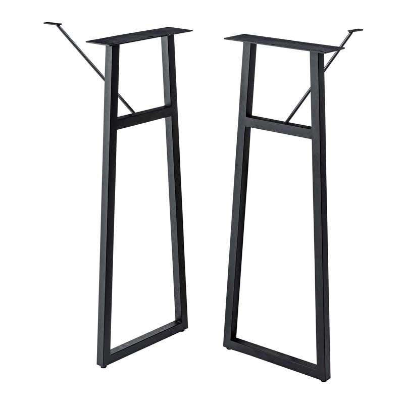 カウンターテーブル用スチール脚｜高さ98cm〈アジャスター付き／2本セット〉