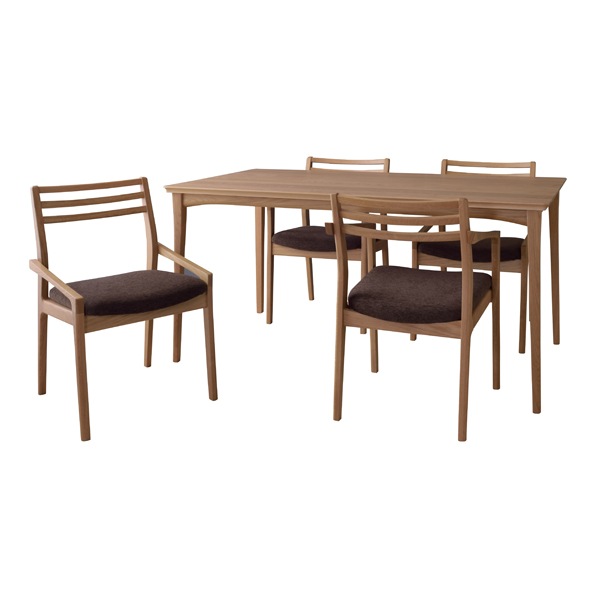 天然木のダイニングテーブル｜幅150cm｜ちょっとレトロで和モダン