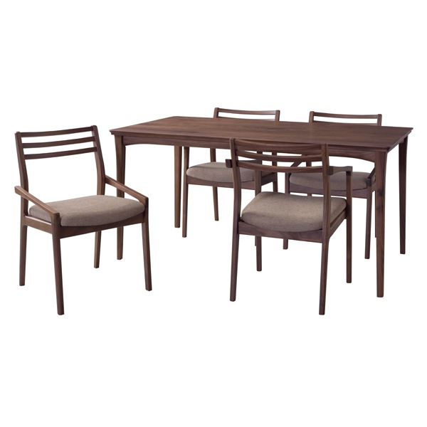 天然木のダイニングテーブル｜幅150cm｜ちょっとレトロで和モダン