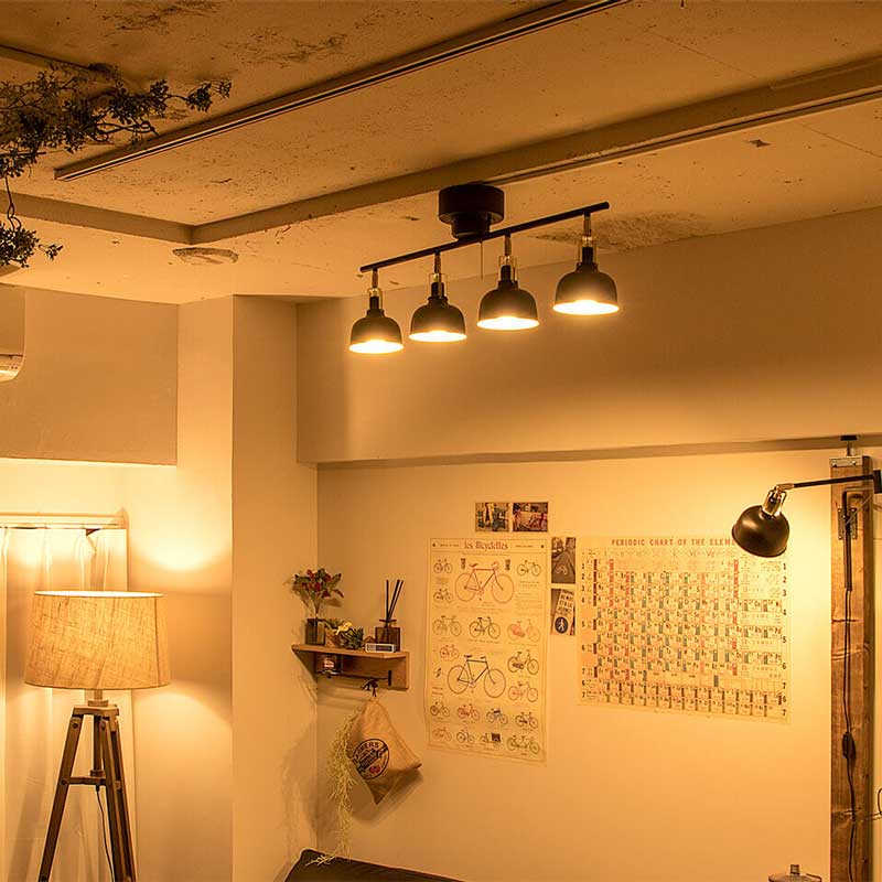 4灯シーリングライト | MATIN | インダストリアル