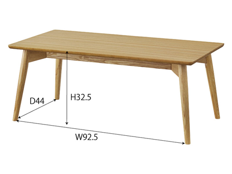 シンプルさが際立つミニマルデザインのセンターテーブル | ナチュラルインテリア