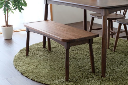 ベンチ ダイニング ウォルナット材 WA【幅100cm】 おしゃれなインテリア