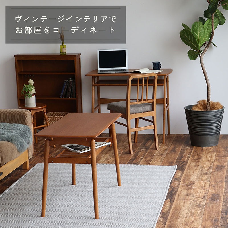ヴィンテージ風ダイニングチェア｜アッシュ無垢材＆コンパクト設計