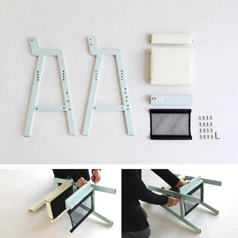 北欧風のおしゃれなキッズハイチェアー|優しい色あい