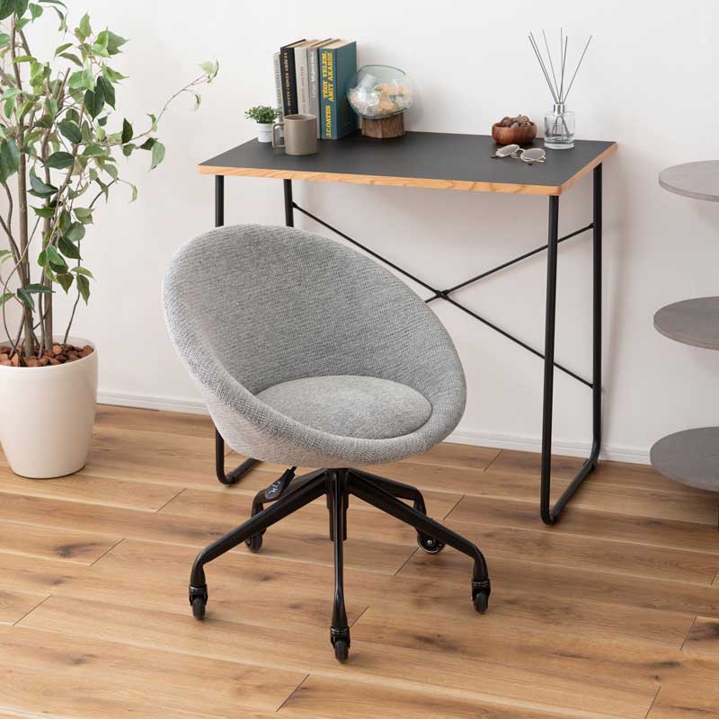 北欧風丸型デスクチェア｜昇降＆キャスター付き | インテリア