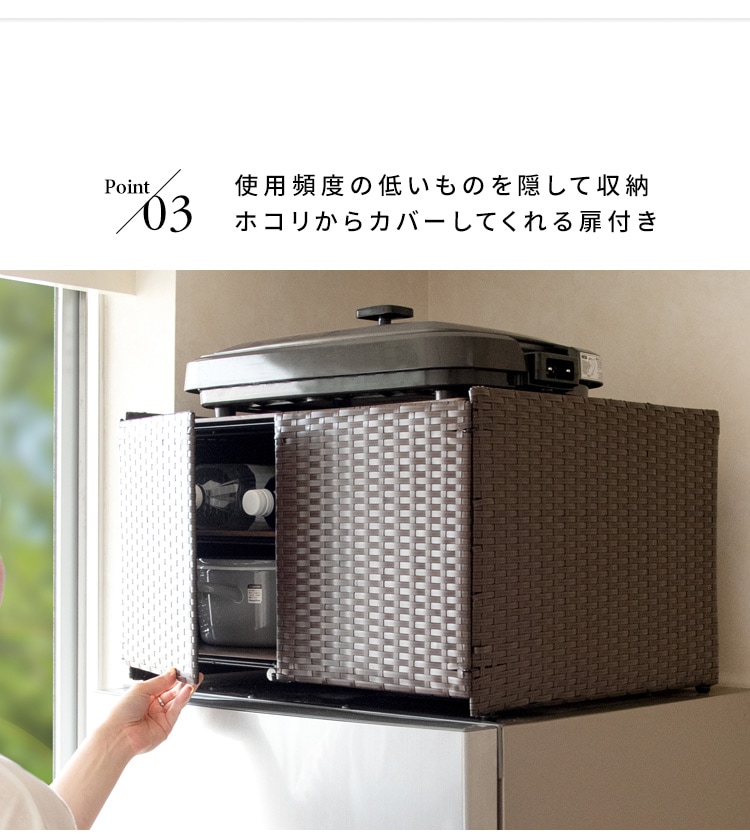 冷蔵庫上棚 ホワイト 解体した状態で発送 ファクトリーダイレクト